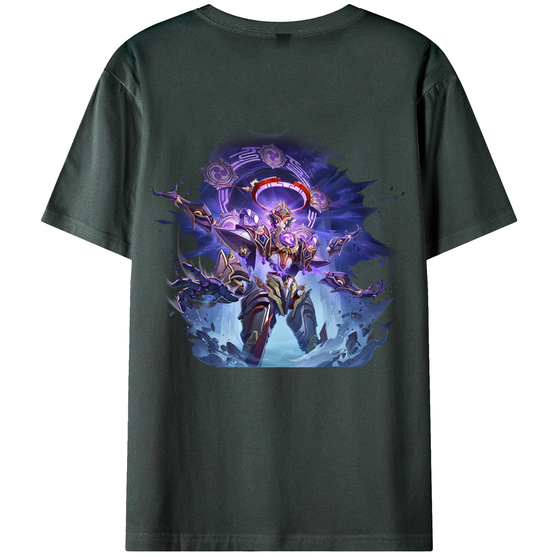 げんし神 さんペい genshin Sanpei 綿100％ メンズ半袖Tシャツ（バックプリント） 通気性